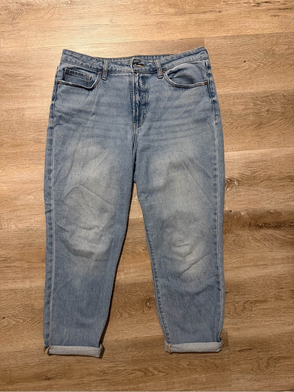 Old Navy Light Blue High-Rise Straight Jeans